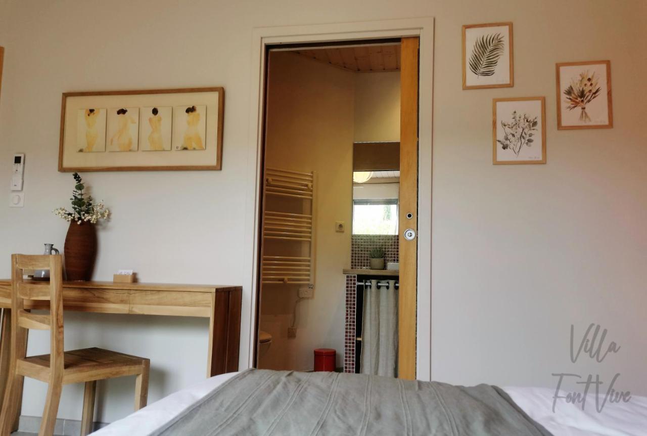 Villa Font Vive - Chambres D'Hotes Eco-Labellisees Avec Cuisine - Confort, Calme Et Vue Exceptionnels ! Grospierres Luaran gambar