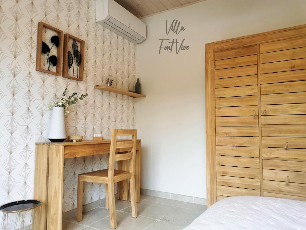 Villa Font Vive - Chambres D'Hotes Eco-Labellisees Avec Cuisine - Confort, Calme Et Vue Exceptionnels ! Grospierres Luaran gambar