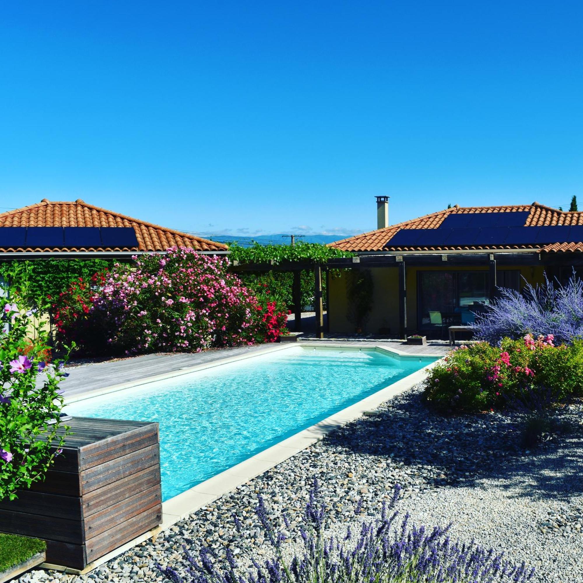 Villa Font Vive - Chambres D'Hotes Eco-Labellisees Avec Cuisine - Confort, Calme Et Vue Exceptionnels ! Grospierres Luaran gambar