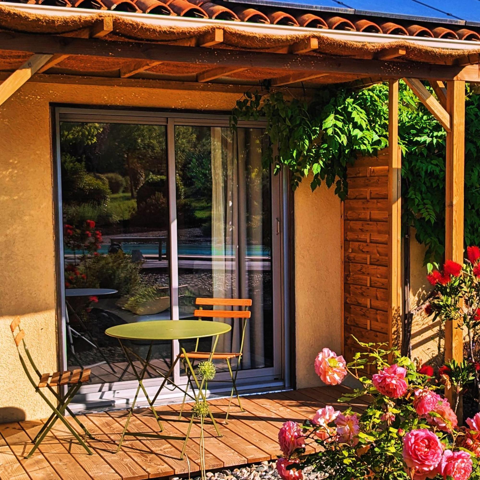 Villa Font Vive - Chambres D'Hotes Eco-Labellisees Avec Cuisine - Confort, Calme Et Vue Exceptionnels ! Grospierres Luaran gambar