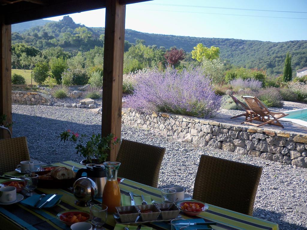 Villa Font Vive - Chambres D'Hotes Eco-Labellisees Avec Cuisine - Confort, Calme Et Vue Exceptionnels ! Grospierres Luaran gambar